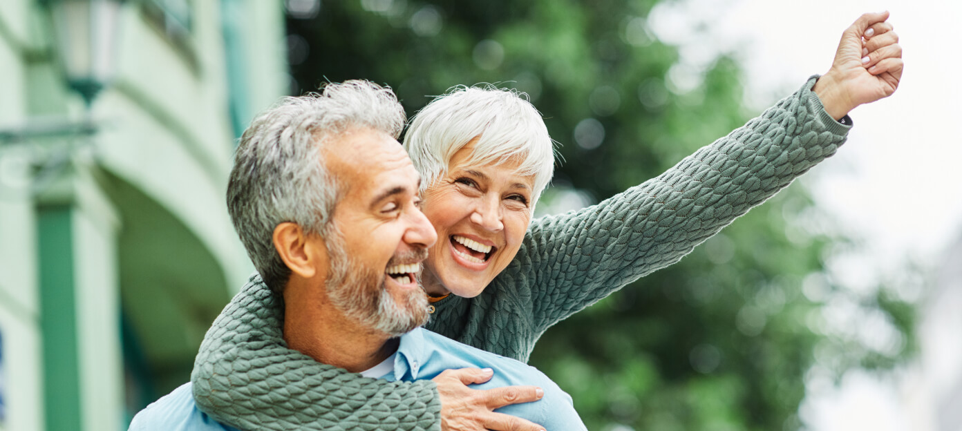 happy mature couple